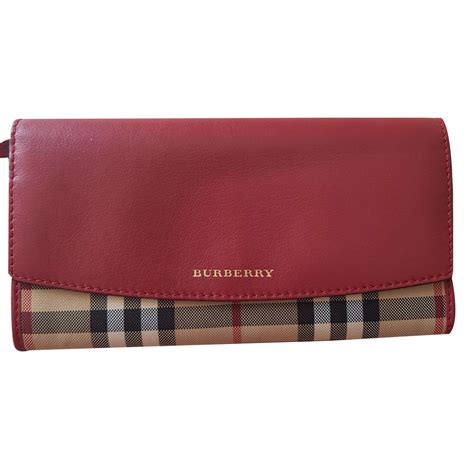 red burberry wallet with internal purse|burberry men's bifold wallet.